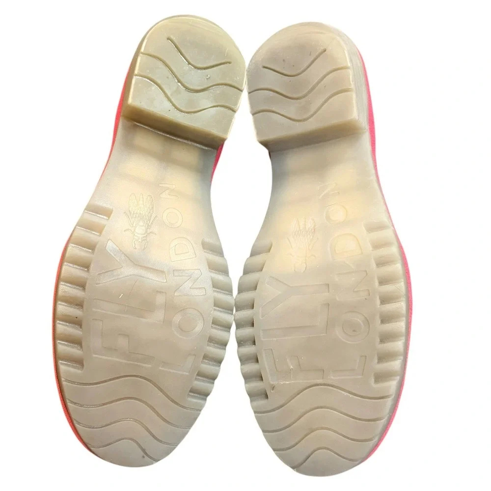 Fly London Wako Shoes Mary Jane Women 36 US 5.5 Red‎ P501144007 Wedge Retro Boho